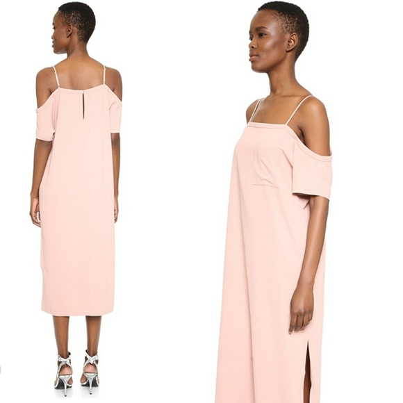T by Alexander Wang Open Shoulder Midi Dress - Picture 2 of 4